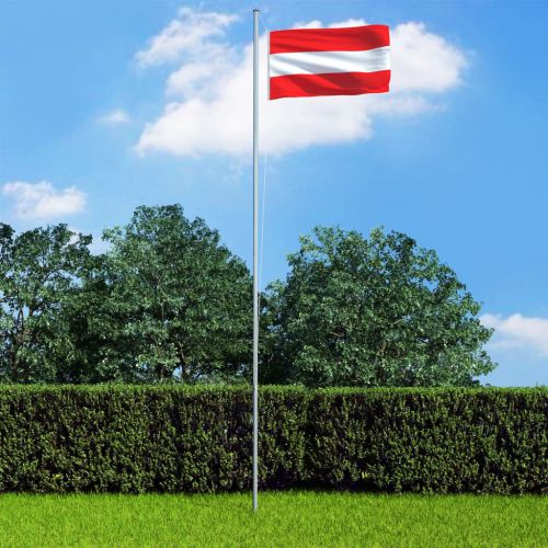 vidaXL Flaga Austrii, 90 x 150 cm