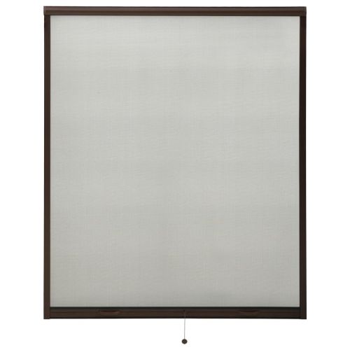 vidaXL Rolowana moskitiera okienna, brązowa, 160x170 cm
