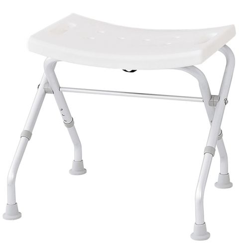 RIDDER Składany stołek prysznicowy, biały, do 110 kg, A0050301