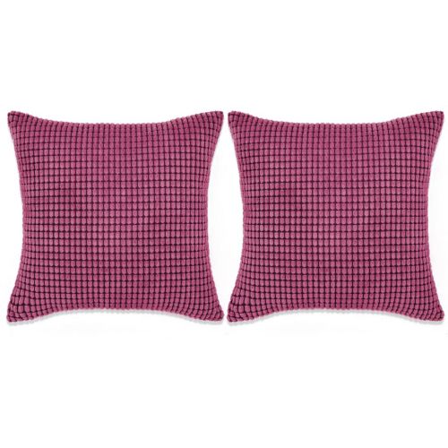 vidaXL Zestaw 2 poduszek, welur, 45x45 cm, różowy