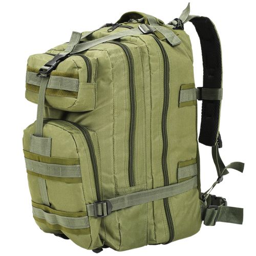 vidaXL Plecak w stylu wojskowym, 50 L, oliwkowy zielony