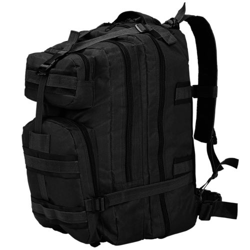 vidaXL Plecak w stylu wojskowym, 50 L, czarny