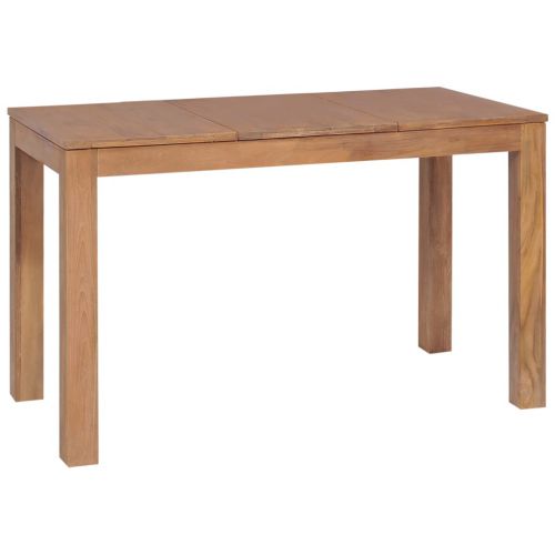 vidaXL Stół z drewna tekowego, naturalne wykończenie, 120x60x76 cm