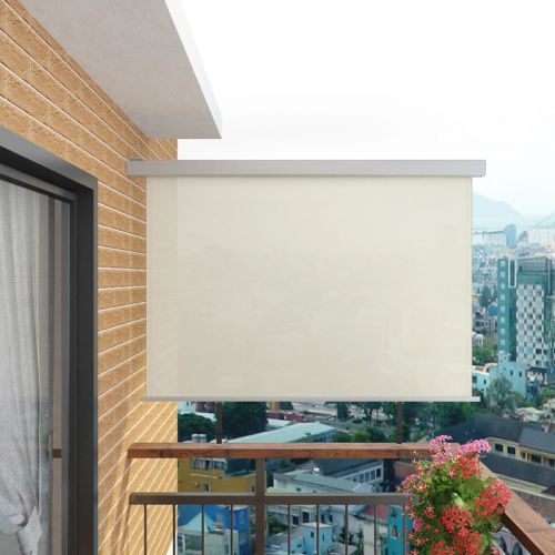 vidaXL Wielofunkcyjna markiza boczna, balkonowa, 180 x 200 cm, kremowa