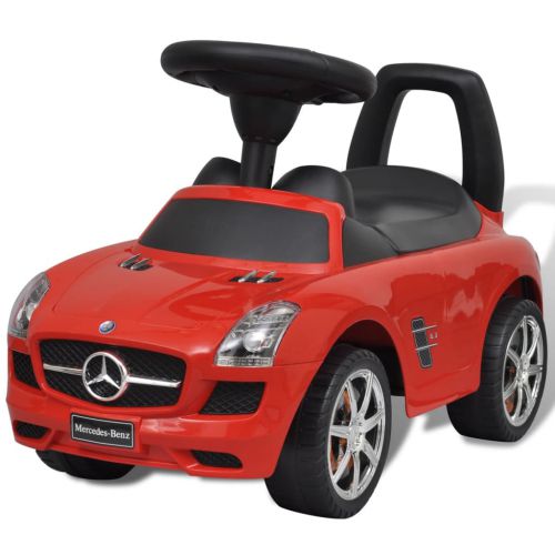 Mercedes Benz - samochód zabawka dla dzieci napędzany nogami czerwony