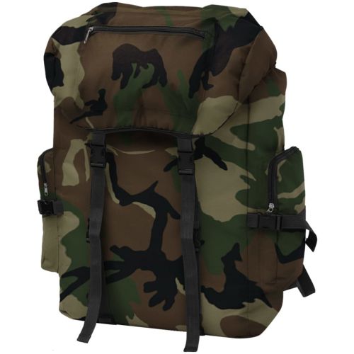vidaXL Plecak w wojskowym stylu, 65 L, moro