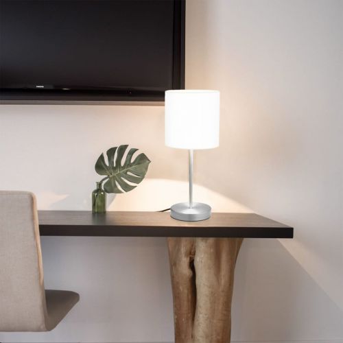vidaXL Lampy stołowe, 2 szt., dotykowe, białe, E14