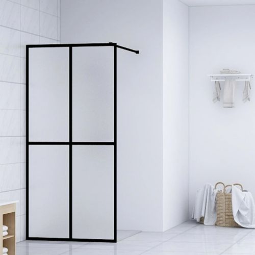vidaXL Ścianka prysznicowa, mrożone szkło hartowane, 140x195 cm