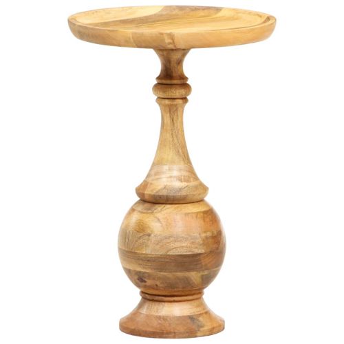 vidaXL Okrągły stolik boczny, 43x43x66 cm, lite drewno mango