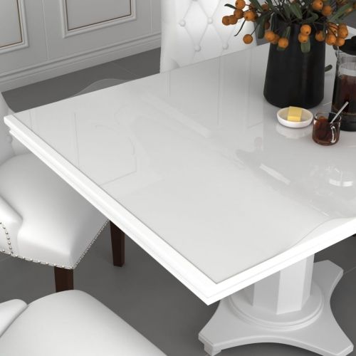 vidaXL Mata ochronna na stół, przezroczysta, 80x80 cm, 2 mm, PVC