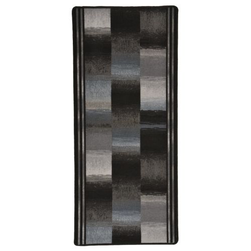 vidaXL Dywanik z żelowym spodem, czarny, 67 x 200 cm