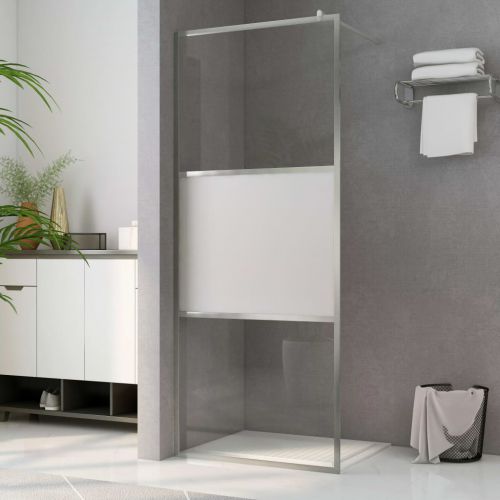 vidaXL Ścianka prysznicowa, część z mrożonego szkła ESG, 100x195 cm