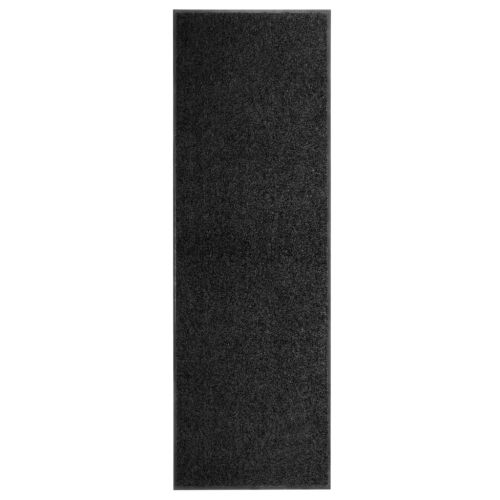 vidaXL Wycieraczka z możliwością prania, czarna, 60 x 180 cm