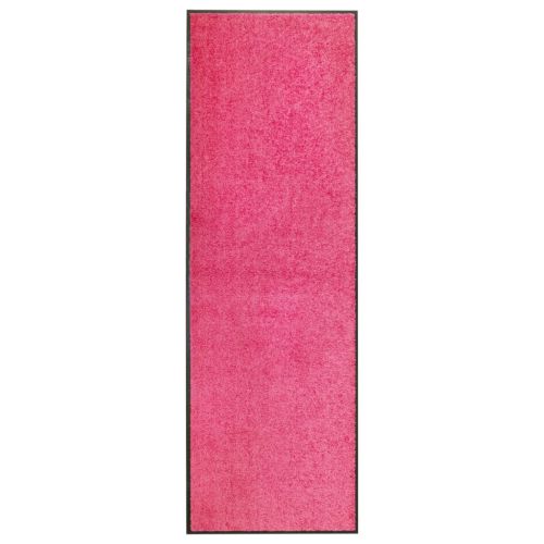 vidaXL Wycieraczka z możliwością prania, różowa, 60 x 180 cm