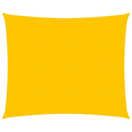 vidaXL Żagiel przeciwsłoneczny, 160 g/m², żółty, 2x2 m, HDPE
