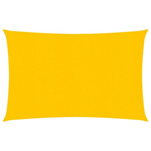 vidaXL Żagiel przeciwsłoneczny, 160 g/m², żółty, 2,5x3,5 m, HDPE