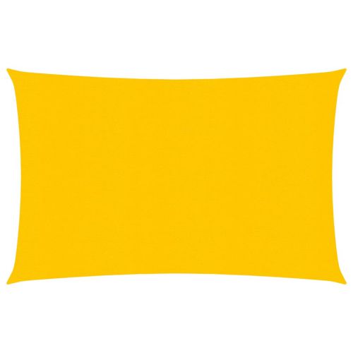 vidaXL Żagiel przeciwsłoneczny, 160 g/m², żółty, 2,5x4,5 m, HDPE