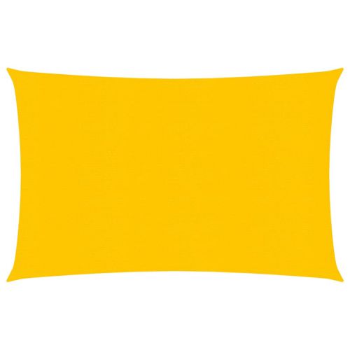 vidaXL Żagiel przeciwsłoneczny, 160 g/m², żółty, 3x4,5 m, HDPE