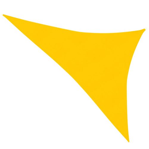 vidaXL Żagiel przeciwsłoneczny, 160 g/m², żółty, 3x4x5 m, HDPE