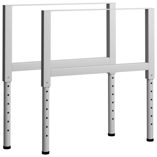 vidaXL Regulowane ramy stołu roboczego, 2 szt., metal, 85x(69-95,5) cm