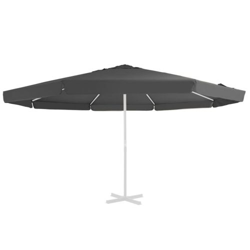 vidaXL Pokrycie do parasola ogrodowego, antracytowe, 500 cm