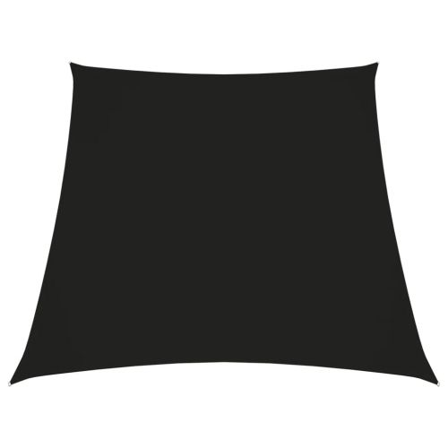 vidaXL Trapezowy żagiel ogrodowy, tkanina Oxford, 3/4x3 m, czarny