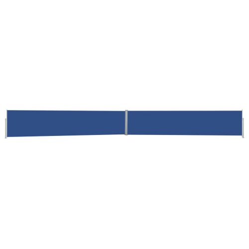 vidaXL Wysuwana markiza boczna na taras, 140x1200 cm, niebieska