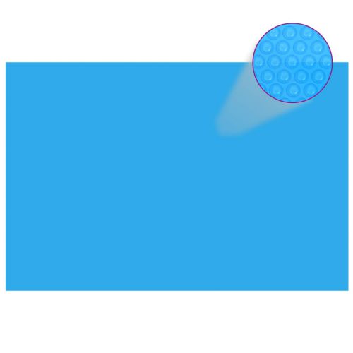 vidaXL Prostokątna pokrywa na basen, 600 x 400 cm, PE, niebieska