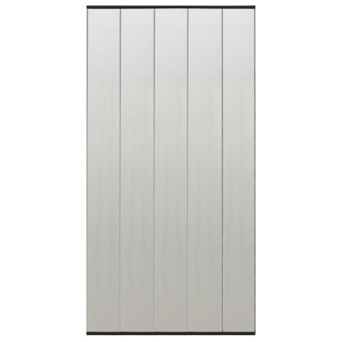vidaXL Moskitiera na drzwi, 5-panelowa, czarna, 120x240 cm
