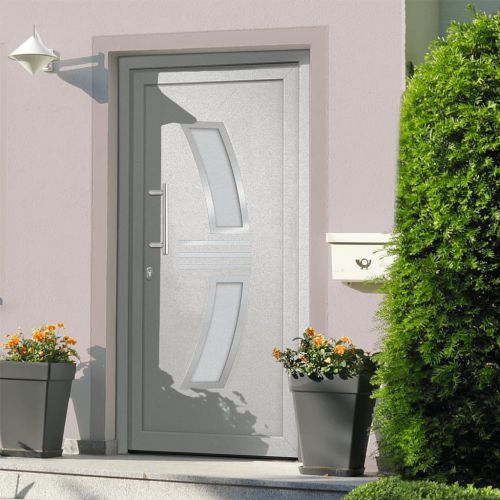 vidaXL Drzwi frontowe, białe, 98 x 208 cm