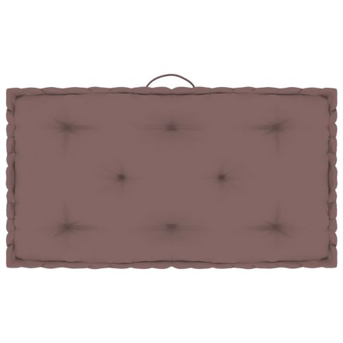 vidaXL Poduszka na podłogę lub paletę, taupe, 73x40x7 cm, bawełna