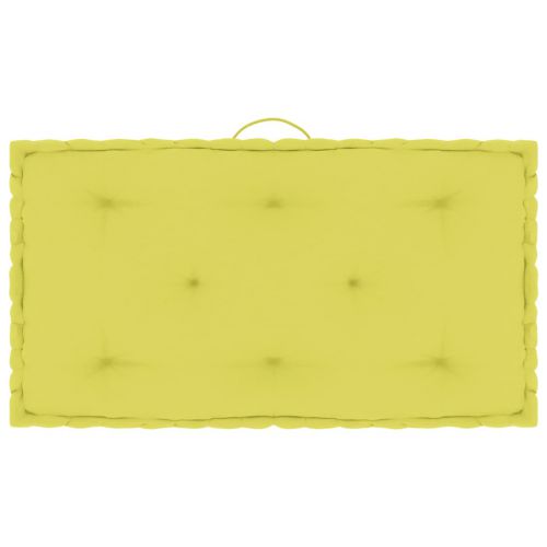vidaXL Poduszka na podłogę lub paletę, zielona, 73x40x7 cm, bawełna
