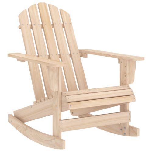 vidaXL Ogrodowy fotel bujany Adirondack, lite drewno jodłowe