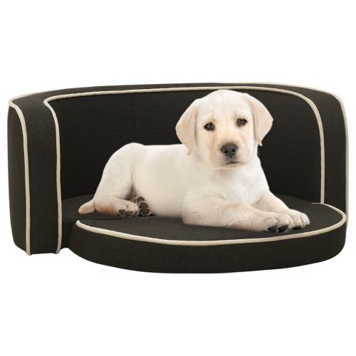 vidaXL Rozkładana sofa dla psa, szara, 76x71x30 cm, lniana