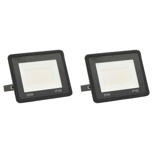 vidaXL Reflektory LED, 2 szt., 50 W, ciepłe białe światło