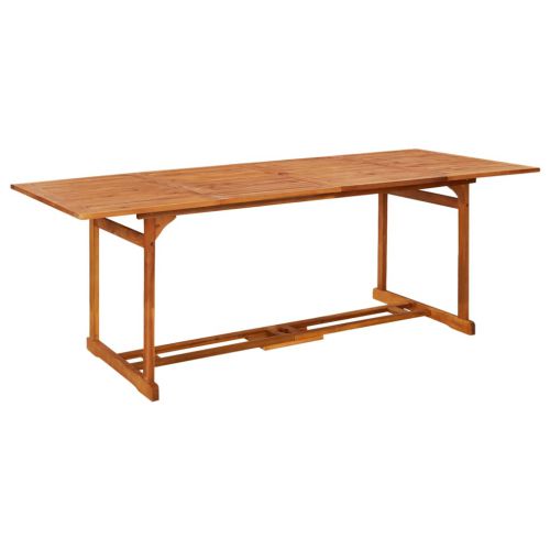 vidaXL Ogrodowy stół jadalniany, 220x90x75 cm, lite drewno akacjowe