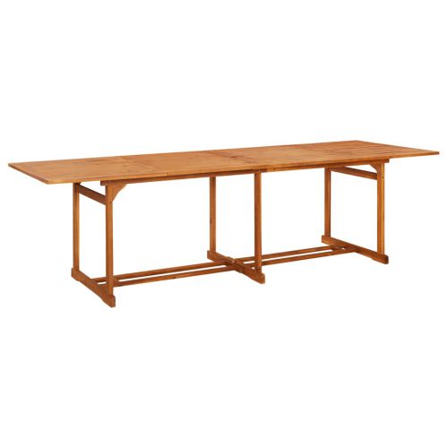 vidaXL Ogrodowy stół jadalniany, 280x90x75 cm, lite drewno akacjowe