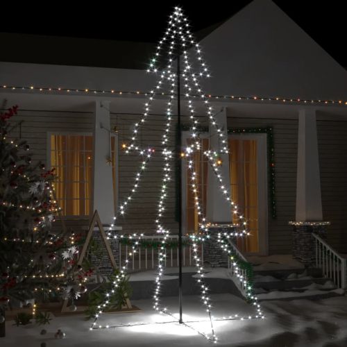 vidaXL Ozdoba świąteczna w kształcie choinki, 360 LED, 143x250 cm