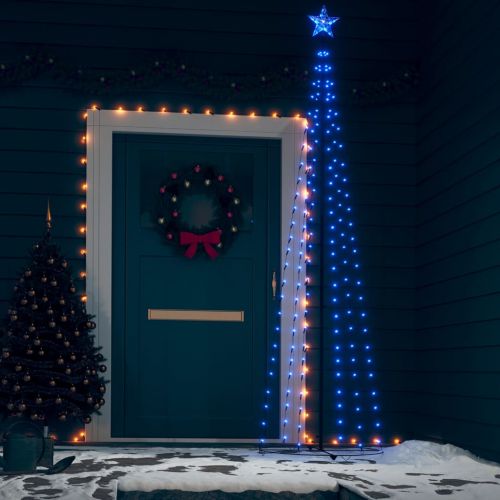 vidaXL Ozdoba świąteczna w kształcie choinki, 136 LED, 70x240 cm