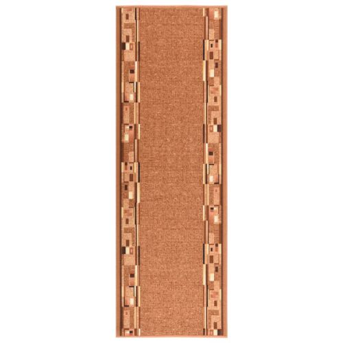 vidaXL Bieżnik dywanowy, brązowy, 80x250 cm, antypoślizgowy