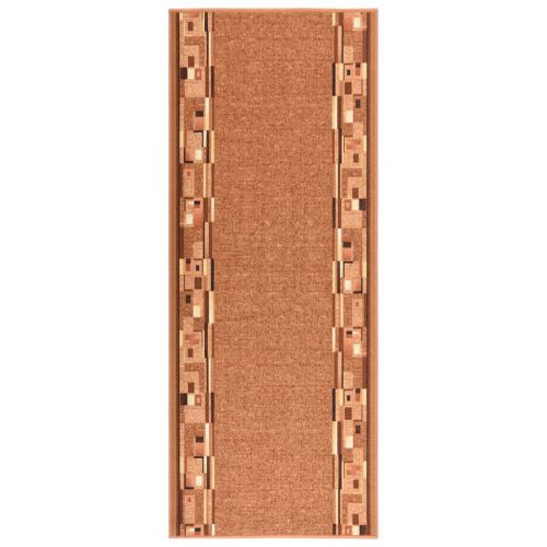 vidaXL Bieżnik dywanowy, brązowy, 100x250 cm, antypoślizgowy