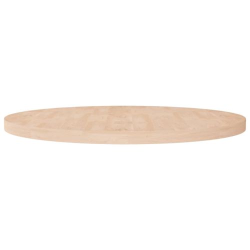 vidaXL Okrągły blat do stolika, Ø90x4 cm, surowe drewno dębowe