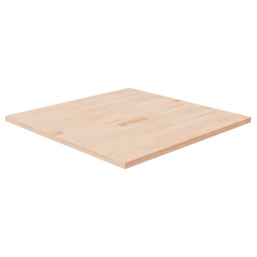 vidaXL Kwadratowy blat do stolika, 80x80x2,5 cm, surowe drewno dębowe