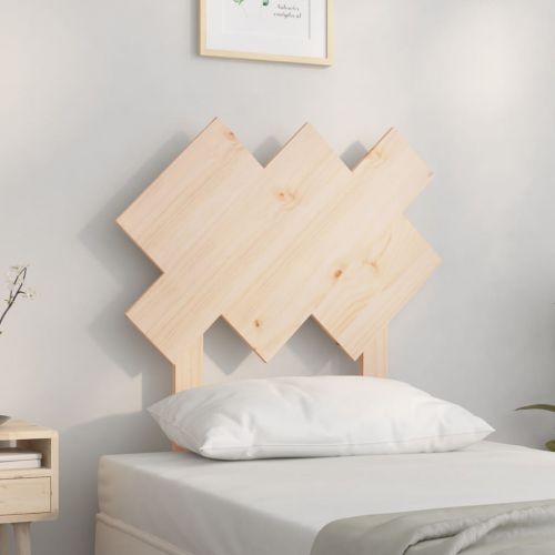 vidaXL Wezgłowie łóżka, 72,5x3x81 cm, lite drewno sosnowe