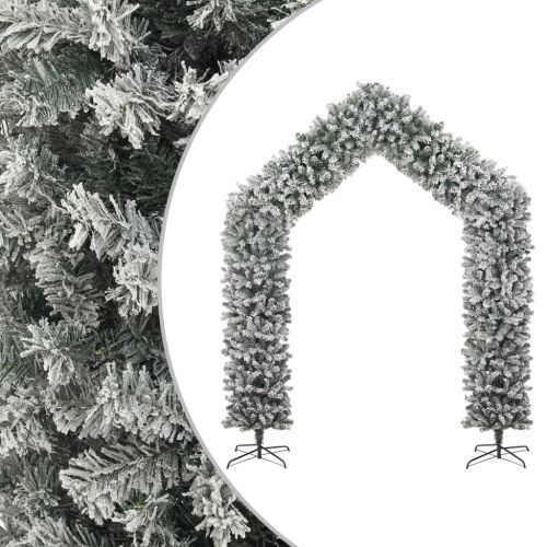 vidaXL Girlanda świąteczna flokowana sztucznym śniegiem, 270 cm