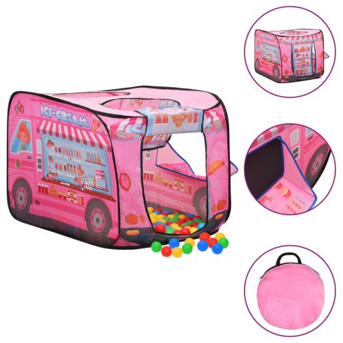vidaXL Namiot do zabawy dla dzieci, różowy, 70x112x70 cm