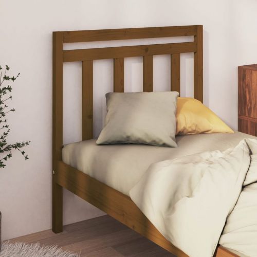 vidaXL Wezgłowie łóżka, miodowy brąz, 95x4x100 cm, drewno sosnowe