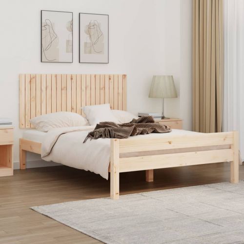 vidaXL Wezgłowie łóżka, 140x3x60 cm, lite drewno sosnowe