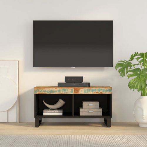 vidaXL Szafka pod TV, 85x33x43,5 cm, lite drewno z odzysku