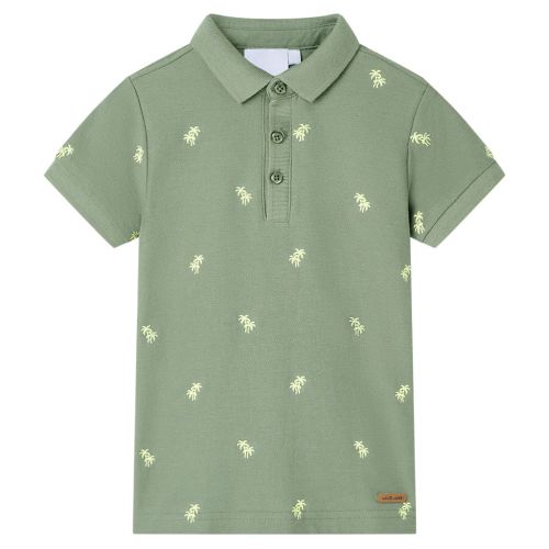 Koszulka dziecięca polo, khaki, 128